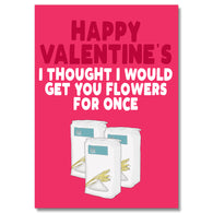 Valentine'S Funny Flour Birthday Card